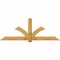 Ekena Millwork Redmond Rough Sawn Timber Gable Bracket, Western Red Cedar, 96"W x 36"H x 2"D x 6"F, 9/12 Pitch GBW096X36X0206RED00RWR - alternate 1